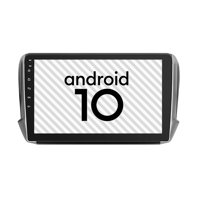 Совершенно новый автомобиль Android 10 0 gps для Peugeot 208 2008 2018 сенсорный мультимедийный