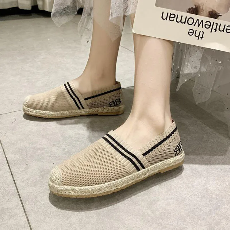 

2019 spring tide fly fabric breathable fisherman women's shoes one foot casual shoes all kinds of women's single shoes