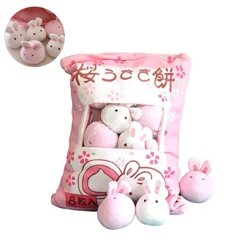 

Innovative Cure Doll Soft Sofa Pillow Simulation Plush Mini Dolls Pudding Toys For Home Decoration 8Pcs/Bag