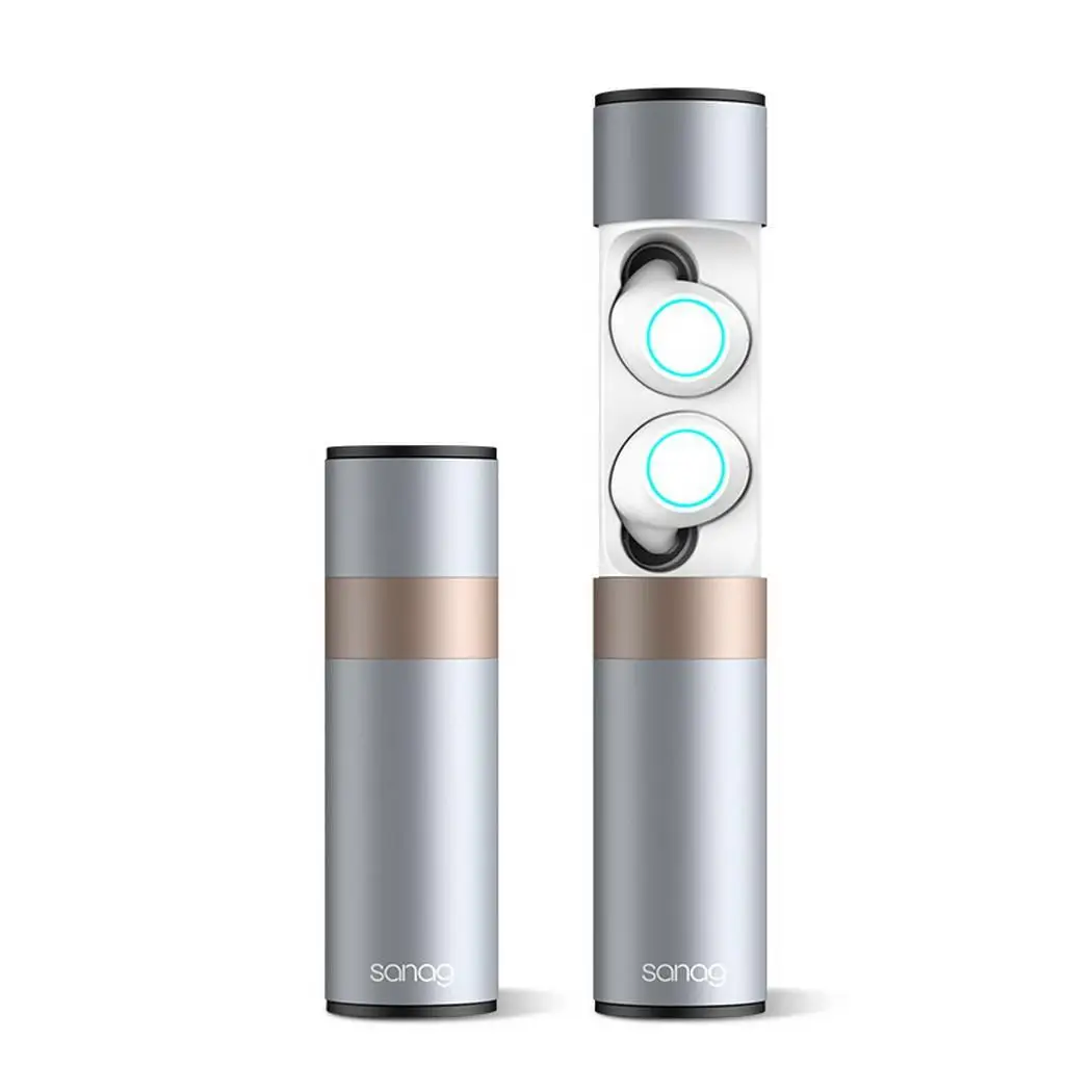 Мини TWS портативные беспроводные наушники Bluetooth 5,0 бинауральные стерео наушники-вкладыши беспроводные наушники водонепроницаемые с зарядной коробкой красные
