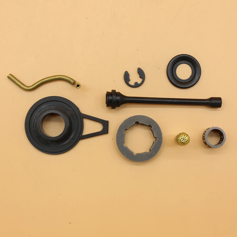 

3/8"-7T Rim Sprocket Bearing Oil Pump Line Worm Gear Fit For Husqvarna 362 365 371 372 Garden Gasoline Chainsaw Spare Parts