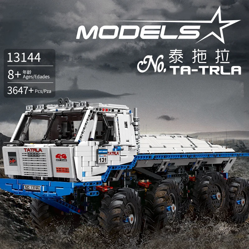 Форма KING 13144 RC Technic CAR MOC 27092 Arakawa Moc буксировочный внедорожный грузовик Tatra 813 8x8
