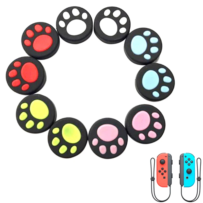 2pcs Silicone Analog Thumb Sticks Grips Cover Protective for NS/NX Switch Joy-Con Stick Caps Skin