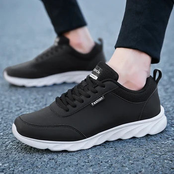 

2020 Winter Comfortable Walking Shoes Lightweight Rubber Waterproof Couple Sneakers Men Casual Shoes Leather Men Shoes Sneakers