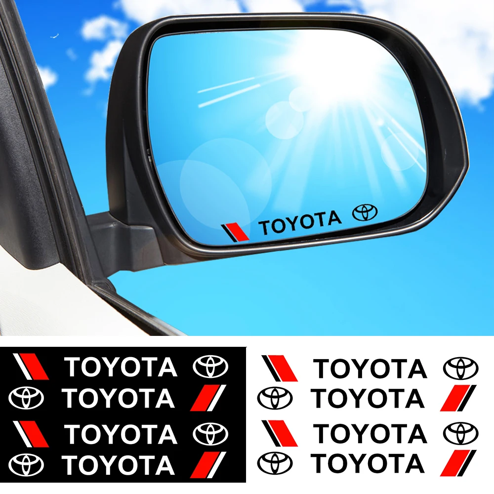 4 шт. автомобильные наклейки на дверные ручки Toyota camry chr corolla rav4 yaris prius | Автомобили