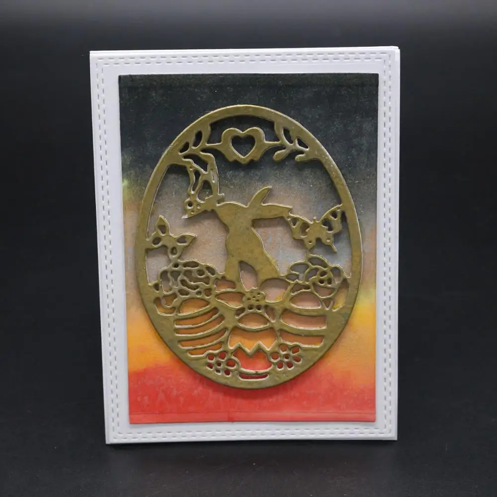 

Easter bunny Metal Cutting Dies for Scrapbooking Photo Album Embossing DIY Paper Cards Making Decorative Stencil Craft