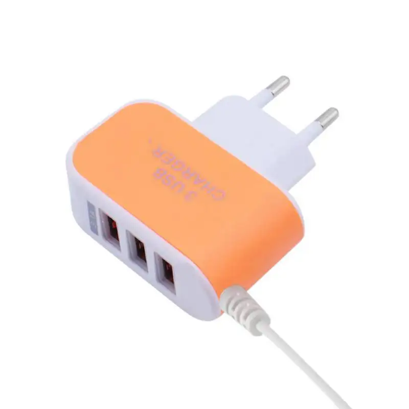 3 порта USB линия зарядное устройство со светящейся зарядной головкой Путешествия Смарт зарядное устройство подходит для huawei для samsung для Xiaomi
