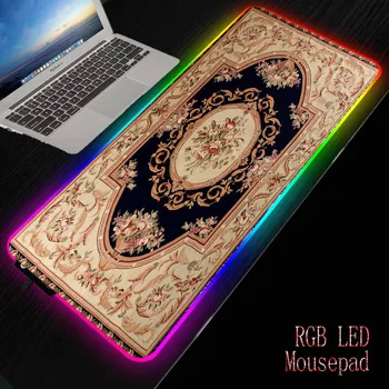 

Mairuige Persian Carpet 800x300 /400X900 MM Gaming Mousepad Rgb Led Light Rubber Mouse Mat Lock Edge XXL for Computer Laptop