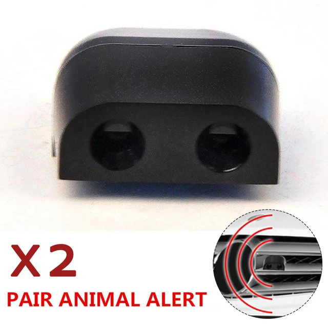 Sifflets d'avertissement en forme d'animal  De cerf de voiture à  ultrasons, alarme sonore de sécurité, noir, 2 pièces - AliExpress