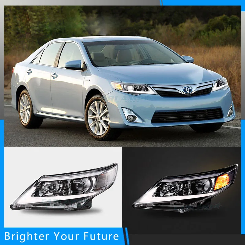 Для Toyota Camry 2012 2013 2014 светодиодный головной фонарь передняя лампа в сборе DRL L +