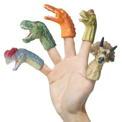 Ensemble de Mini marionnettes à doigts de dinosaure Dragon réaliste, 5 pièces, jeu de rôle, jouet pour enfants, raconter des histoires, accessoire pour enfants, 2022 