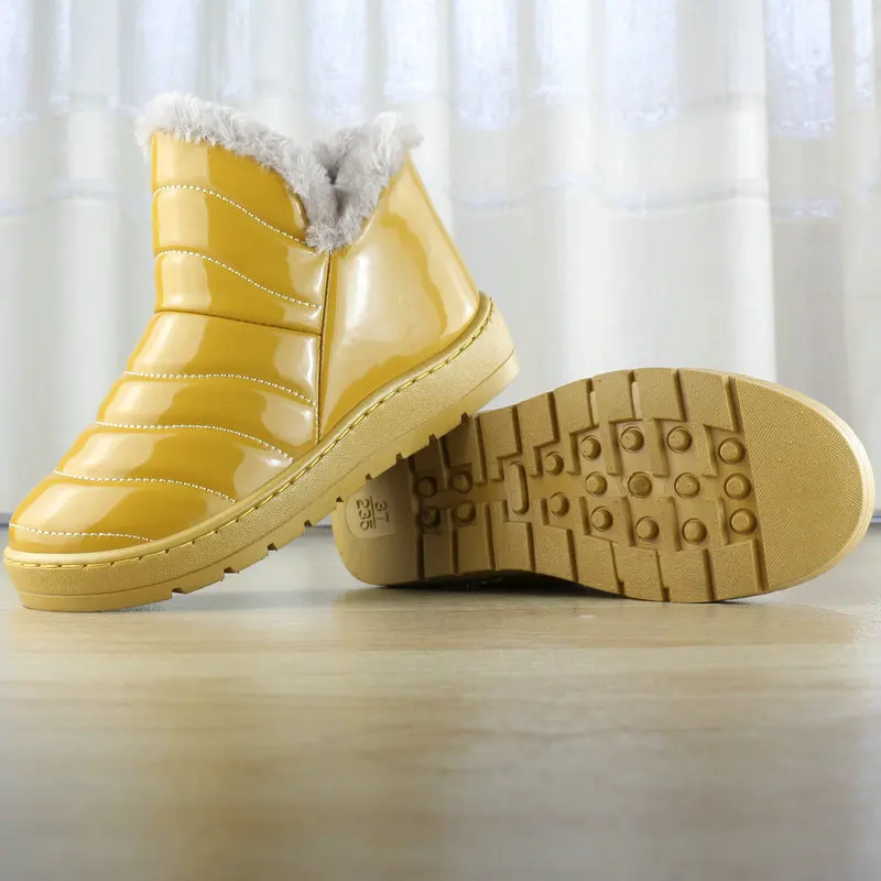 

Short Boots Waterproof Increase Non-slip Keep Warm Leisure Short Cotton Boots Woman
