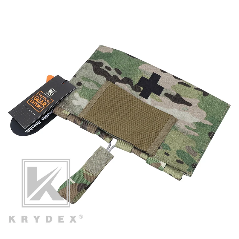 KRYDEX LBT9022 чехол для аптечки 5,"* 9" быстроразъемный Тактический модульный ремень MOLLE открытый аварийный выдув сумка MC - Цвет: MC