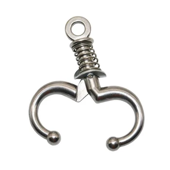

1PC Durable Stainless Steel Automatic Cow Spring Nose Pliers Cattle Baoding Ware Binding Tool Nose Clamp Traction Cattle Ring