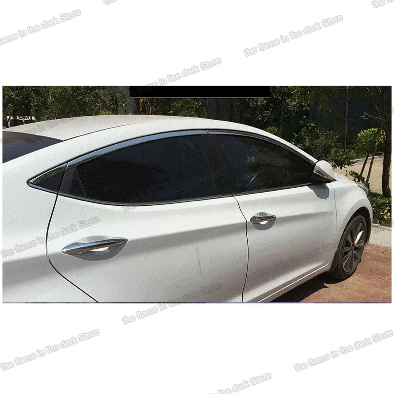 Автомобильные окна из нержавеющей стали lsrtw2017 304 для hyundai elantra 2010 2011 2012 2013 2014 2015 2016