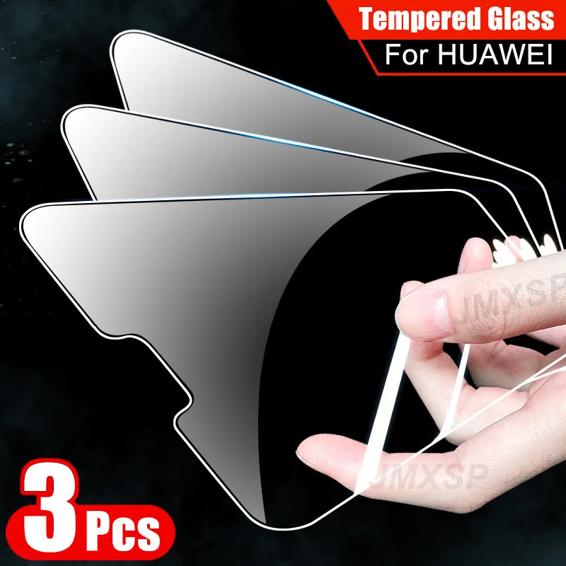 Cristal templado para Huawei Mate 30 20 10 Lite Pro 20X, cristal protector para Huawei P20 Pro P30 P10 Lite P Smart 2019 Z, 3 unidades