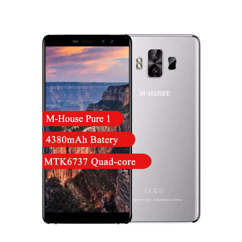 Смартфон M-Horse Pure 1 2 ГБ 16 HD + экран 5 7 дюйма четырёхъядерный процессор MTK6737 задняя