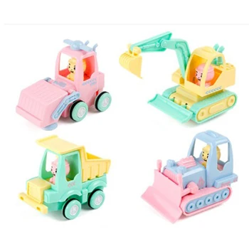 

Mini Cartoon Engineer Car Model Glide Diecast Mini Construction Vehicle Truck Excavator Model Toy Car Kid Children Boy Gift