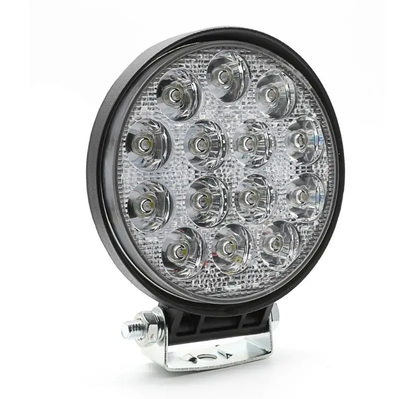 

Car Truck 42W 6000K 12V 24V Round LED Work Spot Light Flood Bulb Driving Lamp