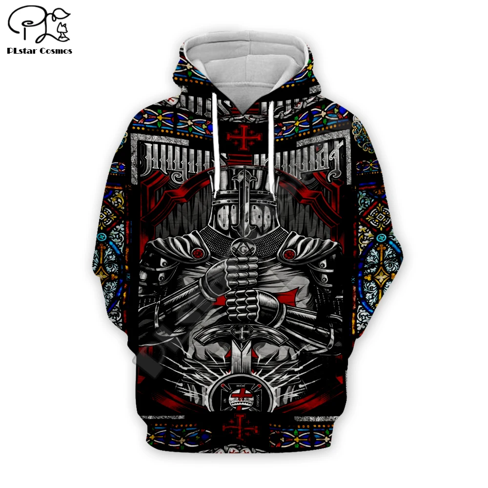 

Men Women Knights Templar Print 3d hoodies harajuku Viking sweatshirt zipper coat Unisex streetwear Jacket Tracksuit pullover 8