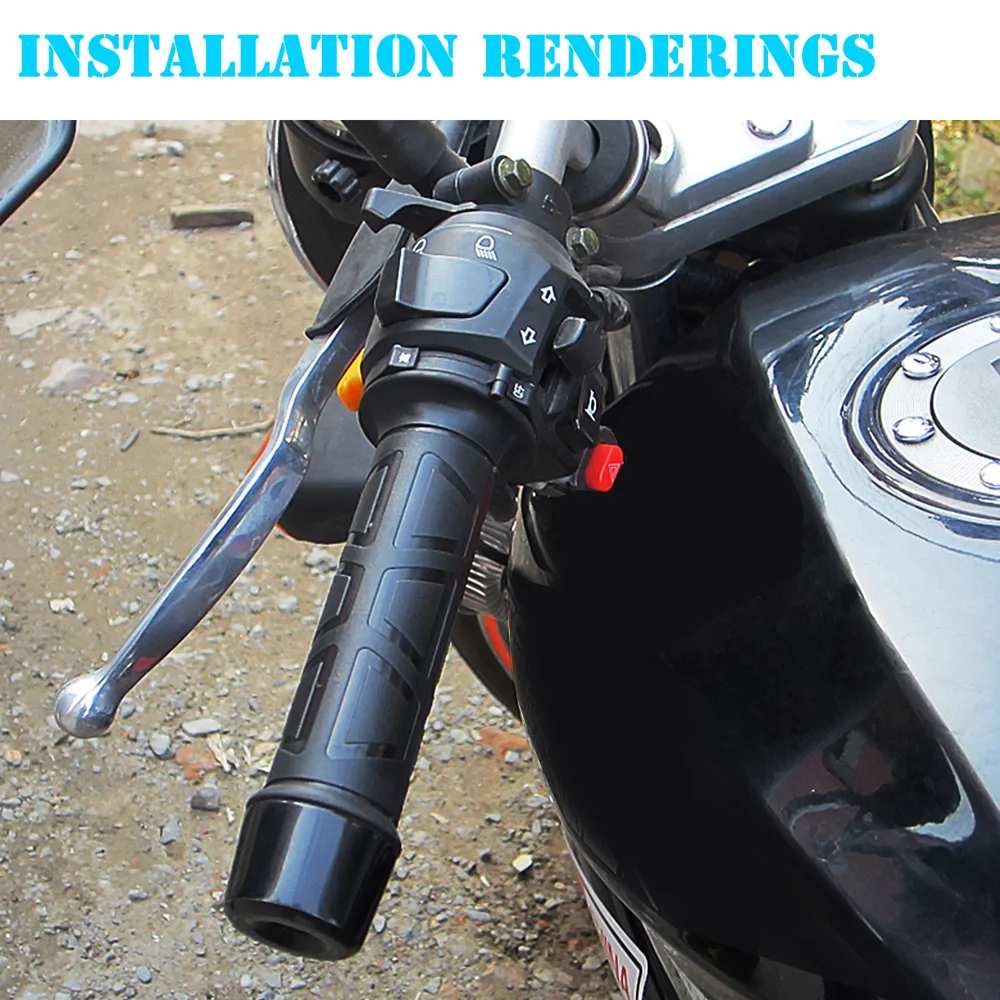 22 мм 12 В мотоциклетные ручки с электрическим подогревом мульти-Скорость Регулируемая 12 Вт-24 Вт