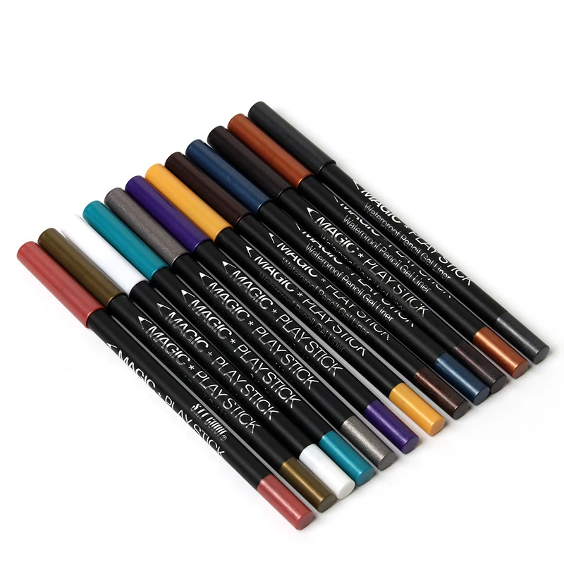 S. f. r цветная перламутровая ручка корректирующий карандаш 12 цветов Подводка для глаз перламутровая ручка для теней для век ручка-лайнер с шелковым эффектом Водонепроницаемая TSLM1