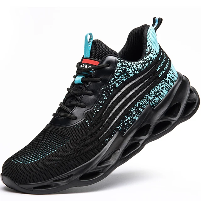 Safety Shoes Men Anti-Smashing Steel Toe Cap Puncture Proof Construction Lightweight Breathable Sneaker Work Boots Women Quality Safety Shoes