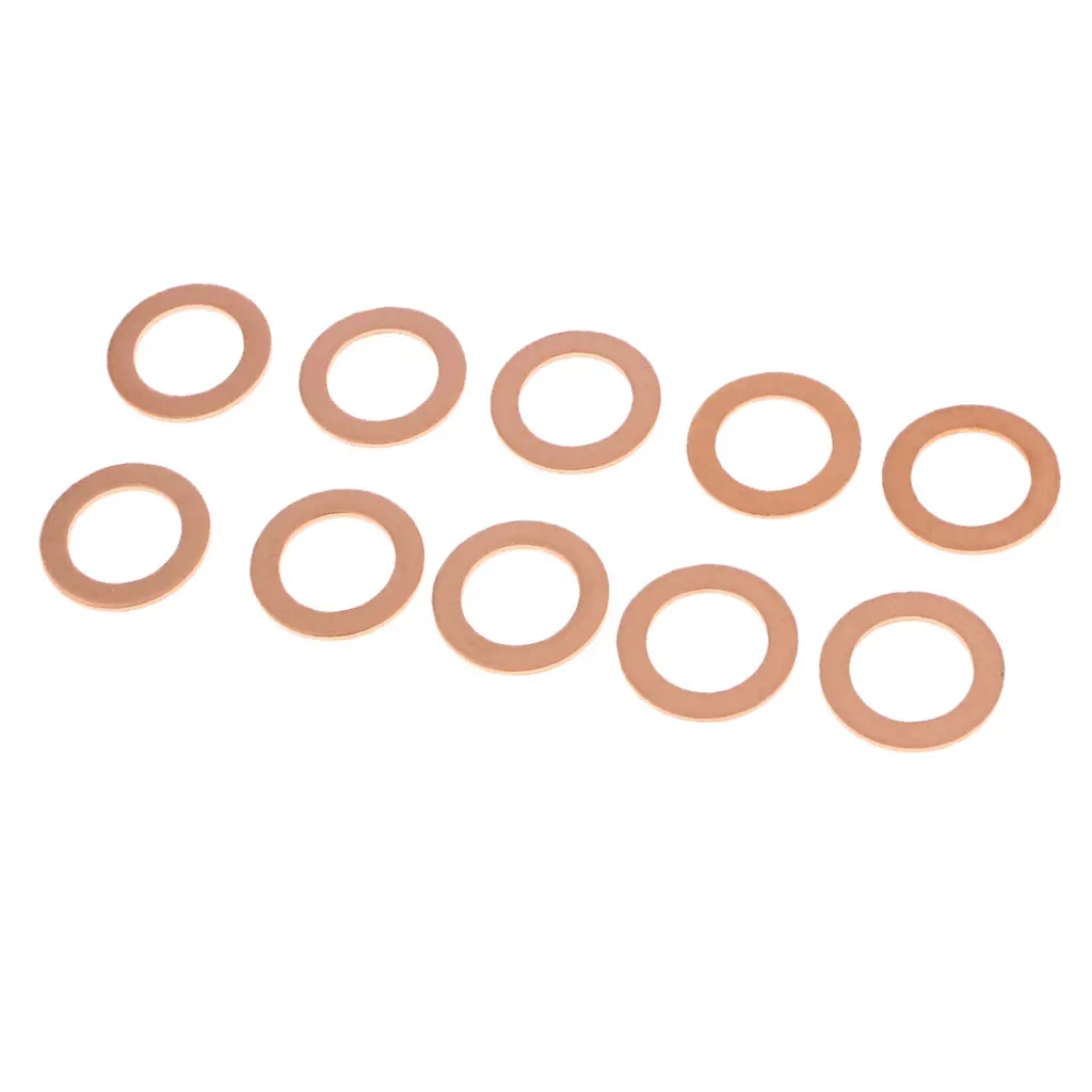 10Pcs Engine Oil Drain Plug Crush Gasket Washers Seals For Ford