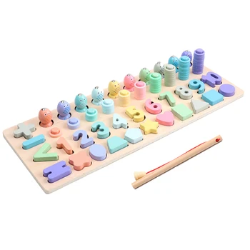 

Wooden Toys Montessori Educational Children Busy Board Math Geometry Kit Preschool Hot Sales