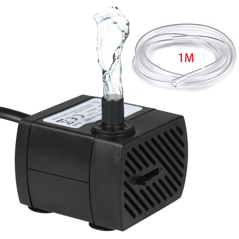 Pompe Submersible Ultra silencieuse pour Aquarium 3W/4W/5W/6W, filtre de  fontaine à eau 220V-240V 50HZ, prise ue - AliExpress