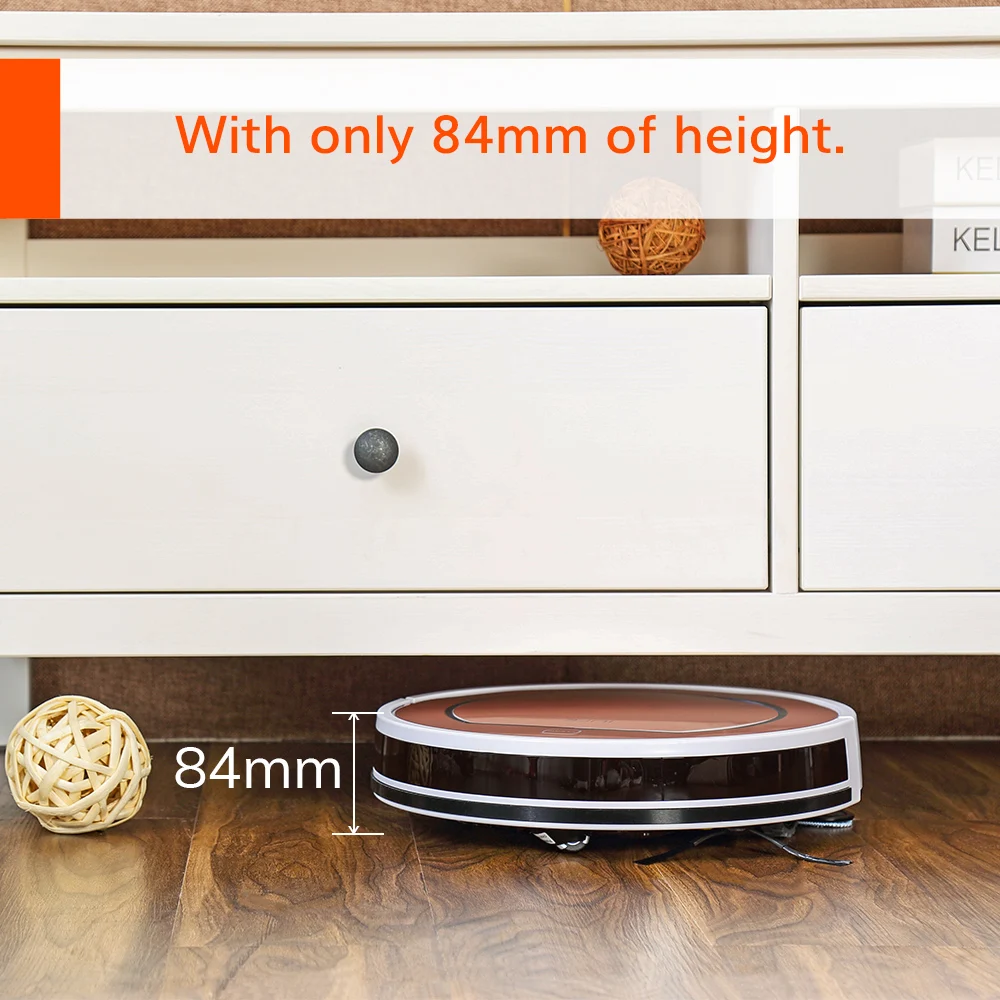 ILIFE V7s Plus Robot Vacuum Cleaner Sweep and Wet Mopping Floors&Carpet Run 120mins Auto Reharge,Appliances,Household Tool Dust