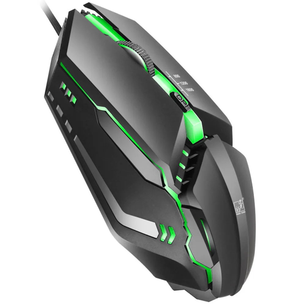K3 Professional Accessories ABS USB Wired Ergonomic Gaming Mouse Silent Laptop 4 Keys Mice Glowing 7 Colors Lighting