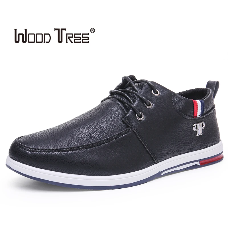 

WOODTREE Spring and Autumn Fashion Hot Trend Men's Shoes British Casual Leather Shoes Wild