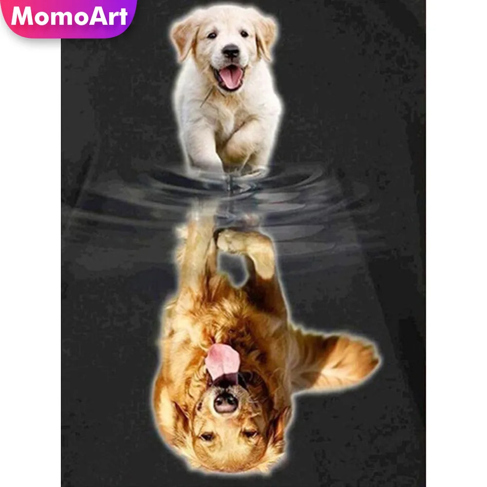 

MomoArt Full Square Drill Diamond Painting Animal Embroidery Cat Tiger Cross Stitch 5D Home Decoration Gift