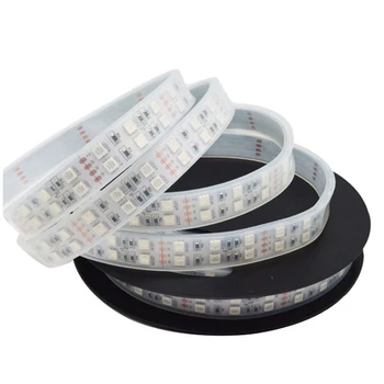 

LED Flexible Light Strip 5050RGB Light Strip Waterproof Colorful Discoloration Double Row 120 Lights 12V Per Meter Light Strip