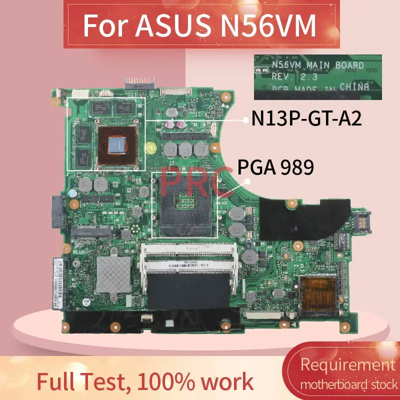 N56VM REV: 2 3 для ASUS N56VZ N56VJ N56V GT630M GT635M материнская плата ноутбука SLJ8E N13P GT A2 DDR3