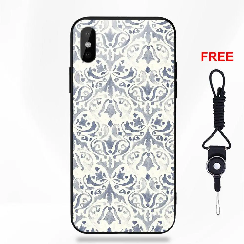Дизайн Восточная Цветочная Мандала для huawei Honor 7X P20 Lite mate 10 Pro Redmi 5 Note 5A 6 для Galaxy S8 S9 Plus - Цвет: as picture