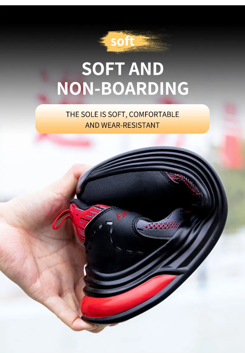 GUGLNGO Safety Shoes Work