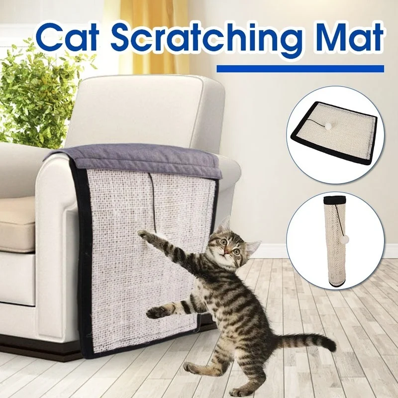

Cat Scratching Mat Anti-Scratching Protector Cat Lovers Couch Guard Sofa Furniture Cat Anti-stress Toy Messages Scratches