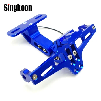 

FOR aprilia rs 125 benelli trk z900rs cb190r yamaha r3 Universal Motorcycle License Plate Holder Bracket CNC support plaque moto