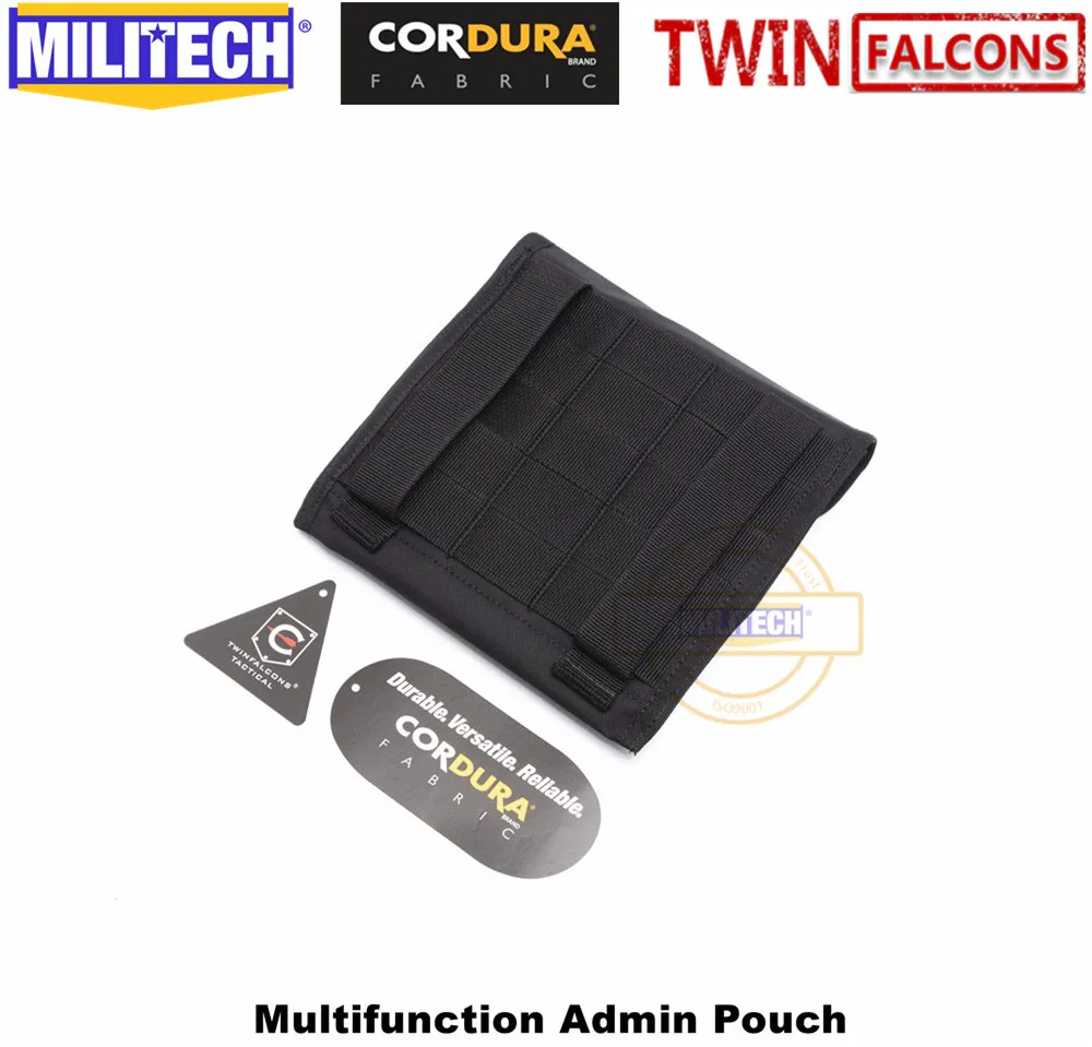 MILITECH TWINFALCONS TW 500D Delustered Cordura Molle Crye CP Многофункциональный Admin Pouch CAG Delta Navy уплотнение Molle карта хранения