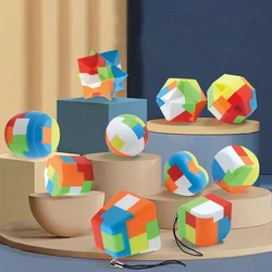 Crianças cedo brinquedos educativos puzzle blocos de construção montagem estudante anti stress brinquedos luban bloqueio