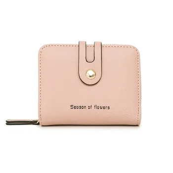 

Korean Style Student Cute Bag Ladies Hand Bags Fashion Mini Women Clutch Bags PU Leather Short Purse Multi-card Purses Coin Bag