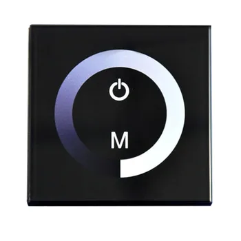 

Smart Touch Dimmer Glass Panel Wall Switch DC 12V 24V Dimmable Timer LED Controller for Single Color LED Strip Lights Lamp Bulb