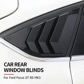 

1 Pair Rear Quarter Window Side Louvers Vent for Ford Focus RS ST MK3 2012-2018 Original Car Non-destructive Installation