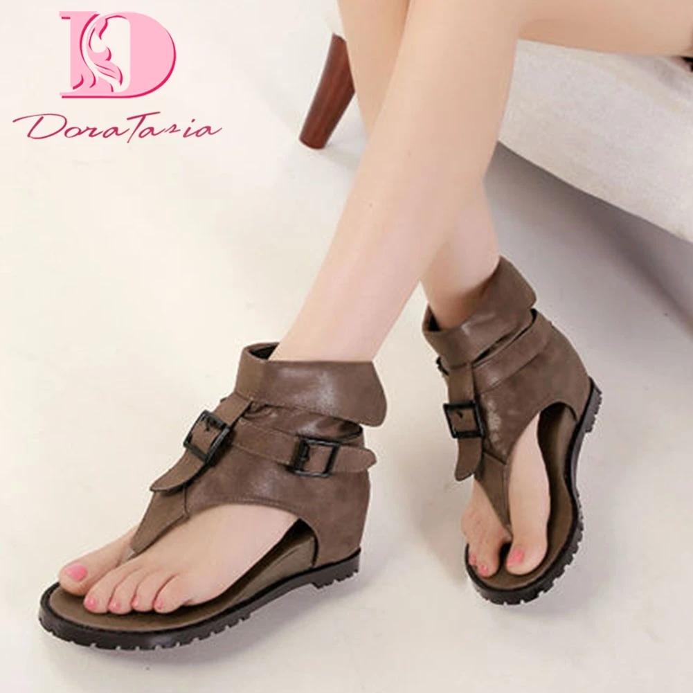 

Doratasia 2020 Dropship Leisure Inside Heel Comfortable Top Quality Summer Gladiator Woman Shoes Women Sandals Female Flip Flops