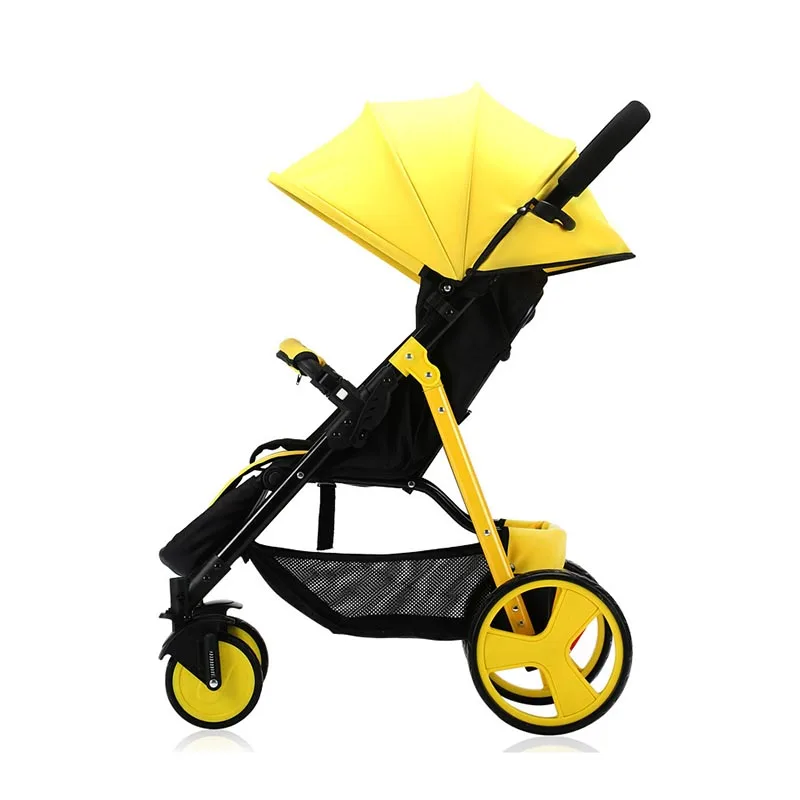 

YoyaplusBaby stroller Lightweight stroller Baby cart Portable Baby trolley baby car multicolor High landscape Gig wheels