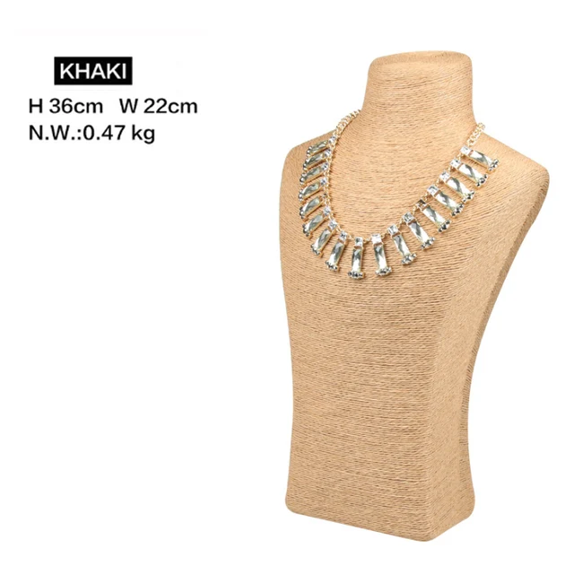 Colgador de collares con forma de de PVC, soporte maniquí para joyería, de joyería, bonito, H36cm|Envase y exposición de joyería| - AliExpress
