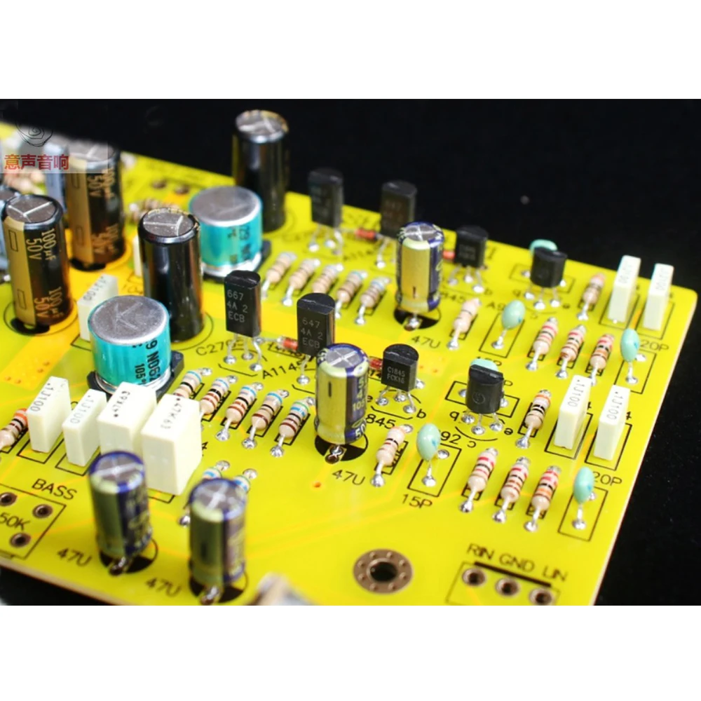 Discreta de Alta Base da Placa em Nad B647 D667 Kits Diy Placa Terminada Totalmente Fidelidade Tom Pré-amplificador Nad3020 2sa992 - 2sc1845 Lm317 337 - Image 3