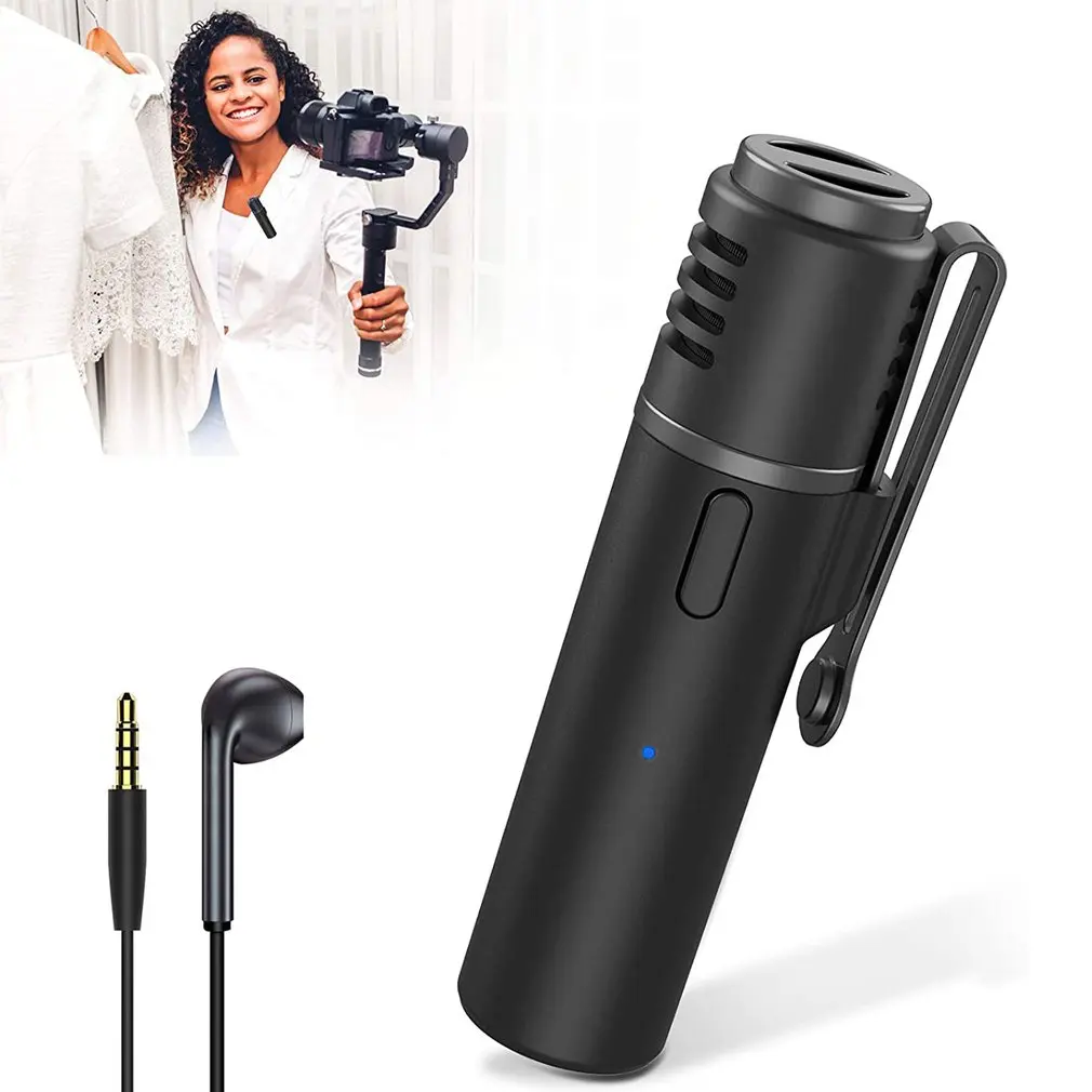Microfone sem Fio Redução de Ruído Rádio e Voz Microfone de Lapela Omnidirecional Surround Transcrição 9 Cheap Kits autom. res.